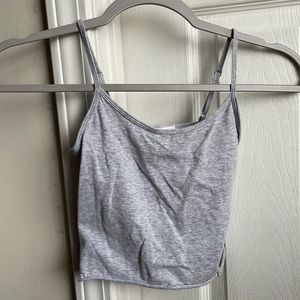 Cropped Grey Forever 21 Tank Top